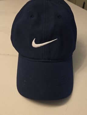 Nike Dark Blue Baseball Cap with White Swoosh